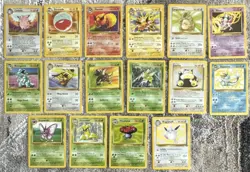 Pokemon Jungle complete NON HOLO rare 16 card lot - Image 1