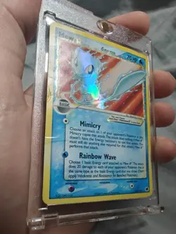 2006 Pokemon Mew Gold Star EX Dragon Frontier 101/101 Ultra Rare Holo Card - Image 3