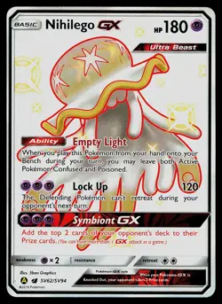 Pokemon Card Hidden Fates Shiny Vault Nihilego GX SV62/SV94 Rare Shiny GX - Image 1