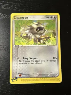 Pokemon TCG Zigzagoon EX Ruby and Sapphire Common Card 79/109 E Reader - Image 1