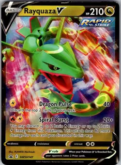 SWSH: Sword & Shield Promo Cards #SWSH147 Rayquaza V - Image 1