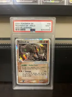 Pokemon Regirock ex EX Hidden Legends Holo Ultra Rare #98 PSA 9 Mint - Image 1