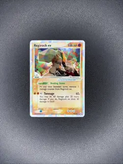 Regirock ex 98/101 2004 Pokemon Hidden Legends Rare Holo Cracked Ice HP - Image 1