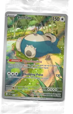 Pokemon TCG Snorlax SVP 051 Scarlet & Violet 151 Promo Card Sealed - Image 1