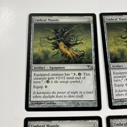 Umbral Mantle X4 - Shadowmoor - MTG Magic the Gathering - Uncommon MP - LP - Image 2