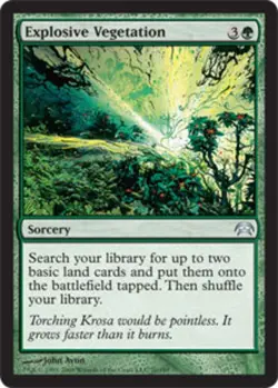 1x Explosive Vegetation NM-Mint, English Planechase MTG Magic - Image 1