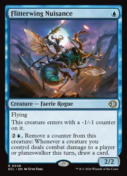 MTG Flitterwing Nuisance Lorwyn Eclipsed #48 Rare Magic The Gathering - Image 1