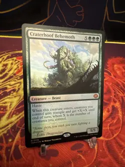 MTG Tarkir Dragonstorm Craterhoof Behemoth 0138 NM FOIL - Image 2