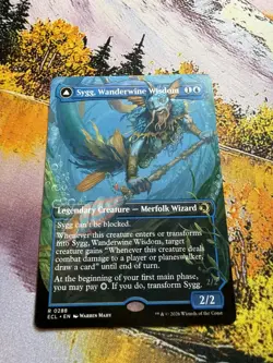 Sygg, Wanderwine Wisdom // Wanderbrine Shield - Borderless Lorwyn Eclipsed MTG - Image 3