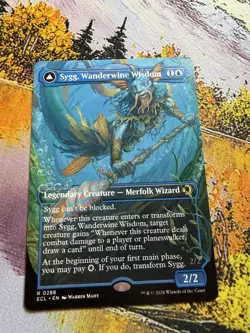 Sygg, Wanderwine Wisdom // Wanderbrine Shield - Borderless Lorwyn Eclipsed MTG - Image 5