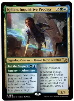 Kellan, Inquisitive Prodigy 0212 Rare Murders at Karlov Manor MTG NM - Image 1