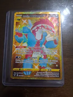 Pokemon - Galarian Obstagoon (Secret) - 198/185 - SWSH04: Vivid Voltage - Hol NM - Image 1