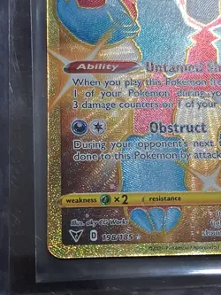 Pokemon - Galarian Obstagoon (Secret) - 198/185 - SWSH04: Vivid Voltage - Hol NM - Image 3