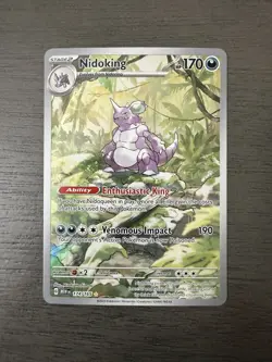 Pokemon TCG Nidoking Scarlet & Violet 151 Illustration Rare Card 174/165 - Image 1