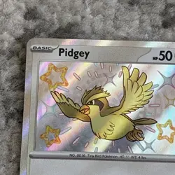 Pidgey 196/091 SV: Paldean Fates Shiny Rare Holo Pokemon TCG 2024 NM - Image 2