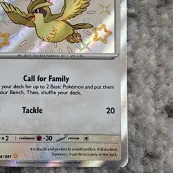 Pidgey 196/091 SV: Paldean Fates Shiny Rare Holo Pokemon TCG 2024 NM - Image 4