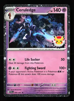 Ceruledge (Pokemon Day 2024) (Cosmos Holo) 040/091 Holo Promo -A10 - Image 1