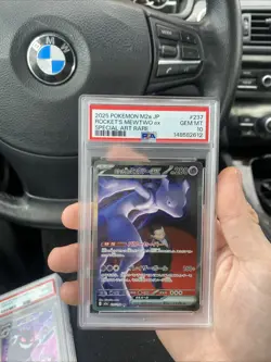 Pokemon 2025 Team Rocket's Mewtwo ex #237 Special Art Rare Holo PSA 10 - Image 1