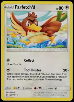 Farfetch'd 127/181 Uncommon Team Up Pokemon Near Mint - Image 1