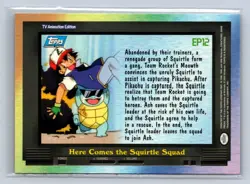 2000 Topps Pokemon TV Animation Here Comes The Squirtle Squad #EP12 - Image 2