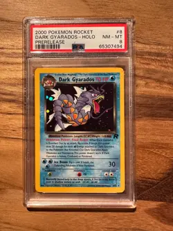 Pokemon Rocket Dark Gyarados Prerelease PSA 8 NM-MT # 65307494 - Image 1