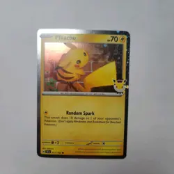 Pokemon TCG Pikachu 051/162 30th Anniversary 2026 Pokemon Day Promo Cosmos Holo - Image 1
