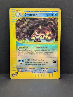 Omastar 23/144 Skyridge Reverse Holo Rare Pokemon TCG Nintendo MP - Image 1