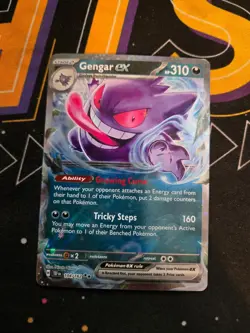Gengar ex 104/162 Double Rare Temporal Forces Pokemon NM - Image 1