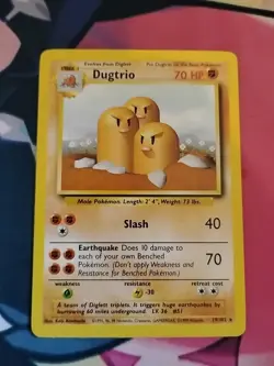 Pokemon TCG Dugtrio Base Set 19/102 - Image 2