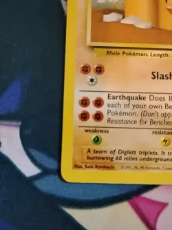 Pokemon TCG Dugtrio Base Set 19/102 - Image 5