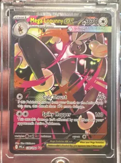 Pokemon Mega Lopunny EX 330 HP Special Illustration Rare Holo 128/094 Me02 Engl… - Image 1