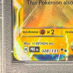 Pikachu ex 2025 Pokemon Prismatic Evolutions #028/131 PSA 10 - Image 5
