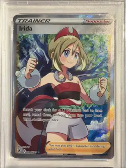 2022 POKEMON SWORD & SHIELD ASTRAL RADIANCE #186 FULL ART/IRIDA PSA 10 - Image 2