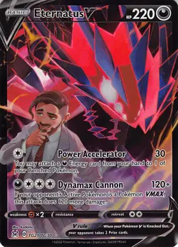 Eternatus V TG21/TG30 Holo V Rare Lost Origin Trainer Gallery Pokemon Near Mint - Image 1