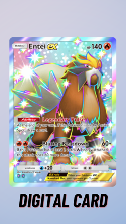 Entei EX Shiny Paldean Wonders Pokemon TCG Pocket 2 Star ⭐⭐ (English) - Image 1