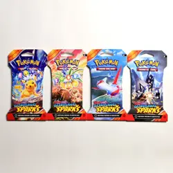 Pokemon TCG Surging Sparks 4 Blisters Art Set SEALED - Image 2