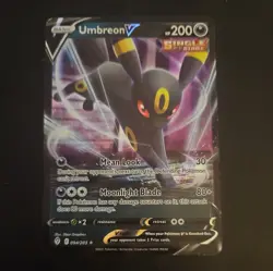 Pokemon TCG Umbreon v Evolving Skies Holo Ultra Rare Card 094/203 - Image 1