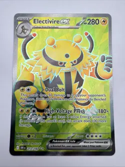 Electivire ex 212/182 Holo Shiny Pokemon TCG Card Destined Rivals 2025 NEAR MINT - Image 1