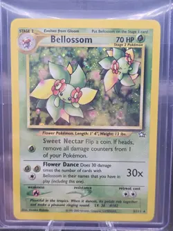 Bellossom 3/111 Neo Genesis Holo Card Unlimited Edition Mint - Image 1