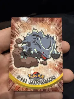 TOPPS POKEMON TRADING CARDS - Rhyhorn #111 - Image 1