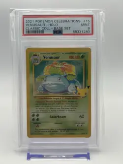 Pokemon TCG Venusaur Holo Rare Card Classic Celebrations Edition 15/102 PSA 9 - Image 1