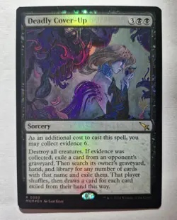 Deadly Cover Up - Foil - MTG Silver Promo Stamped NM Magic Foil - Image 1