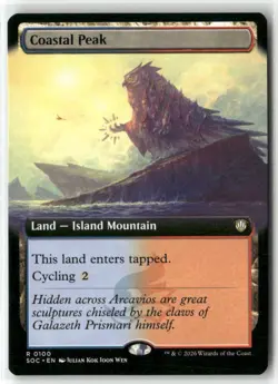 Coastal Peak Extended Art Secrets of Strixhaven MTG MAGIC REGULAR NM - Image 1