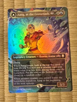 Aang, at the Crossroads (Borderless) Avatar: The Last Airbender Foil NM - Image 1