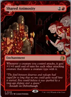 Shared Animosity 49 Showcase - Wilds of Eldraine NM - Magic: The Gathering TCG - Image 1