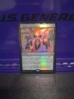 FOIL SPLINTER'S TECHNIQUE Teenage Mutant Ninja Turtles TMT Magic MTG R 0080 - Image 1