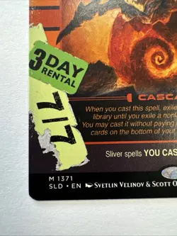 Magic: The Gathering The First Sliver Secret Lair Legendary Cascade #1371 EN LP - Image 4