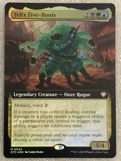 MTG TCG - Felix Five-Boots 0042 Foil Extended Art, OTC - NM (Free Shipping $5+) - Image 1