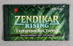 Factory Sealed MTG Zendikar Rising Expedition Box Topper - Image 1
