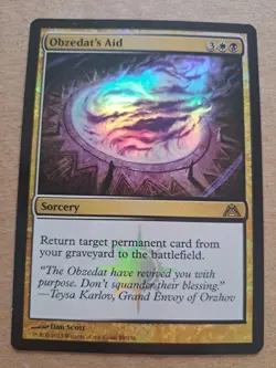 foil Obzedat's Aid ~ Dragon's Maze [ Magic MTG 089 ] - Image 1
